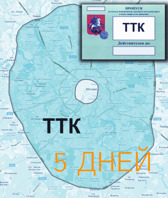 Пропуск на ТТК на 5 дней - ООО "Где Авто"